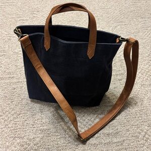 Thirty-One Navy and Brown Tote Bag